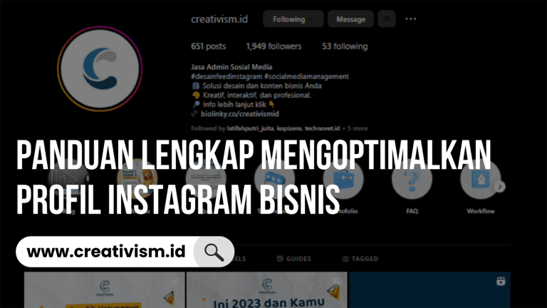Cara Mengoptimalkan Profil Instagram Untuk Bisnis Panduan Lengkap Untuk Pertumbuhan Jangka Panjang